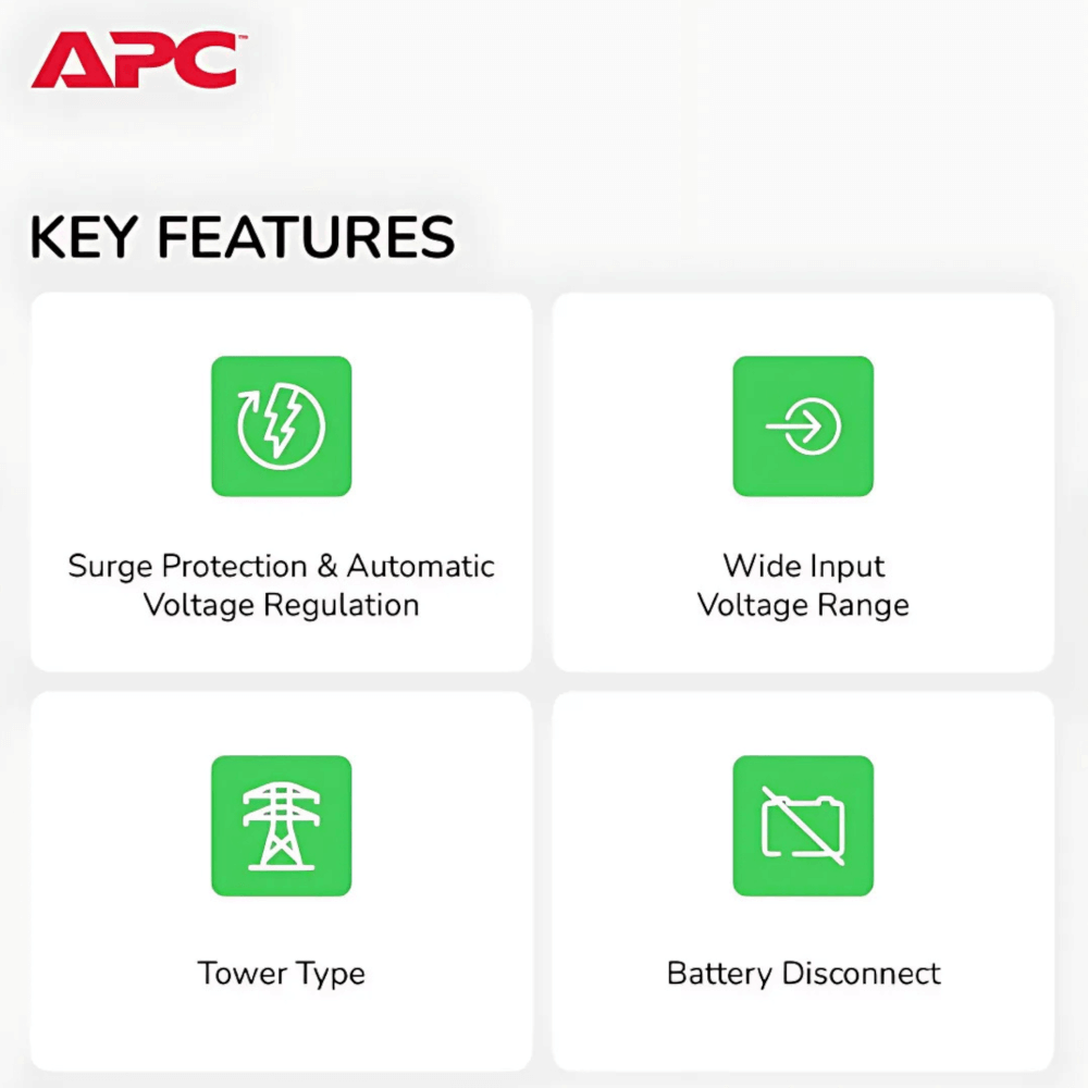 เครื่องสำรองไฟฟ้า APC 1200VA 650 วัตต์ รุ่น BX1200MI-MS-3Y EASY UPS 5 ช่อง ป้องกัน ไฟตก ไฟเกิน_8